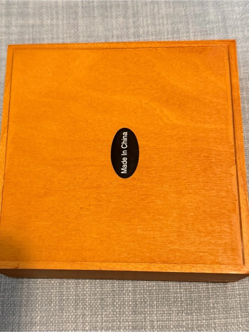 Banana Republic Square Wooden Picture Frame Trinket Box